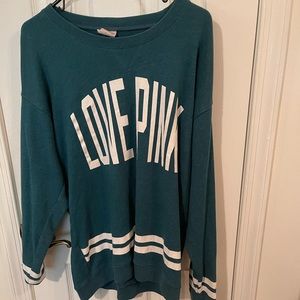 PINK Teal Sweatshirt
